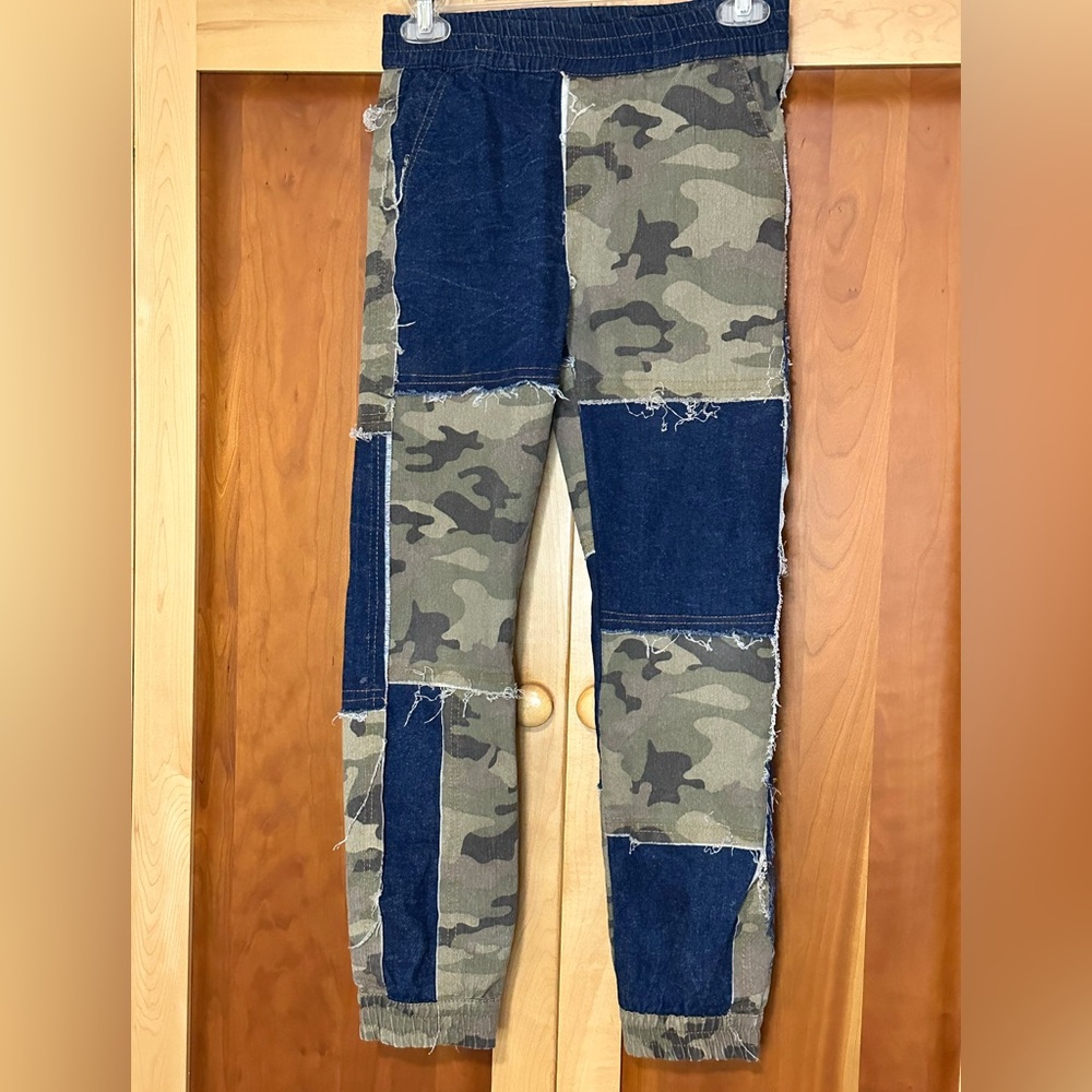 KROIX Camouflage and Denim Jeans Girls 
Size 12